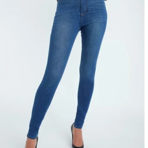 Denim Forum The Lola High Rise Skinny.  28 x 28 length.  Classic blue wash. - Picture 3 of 16